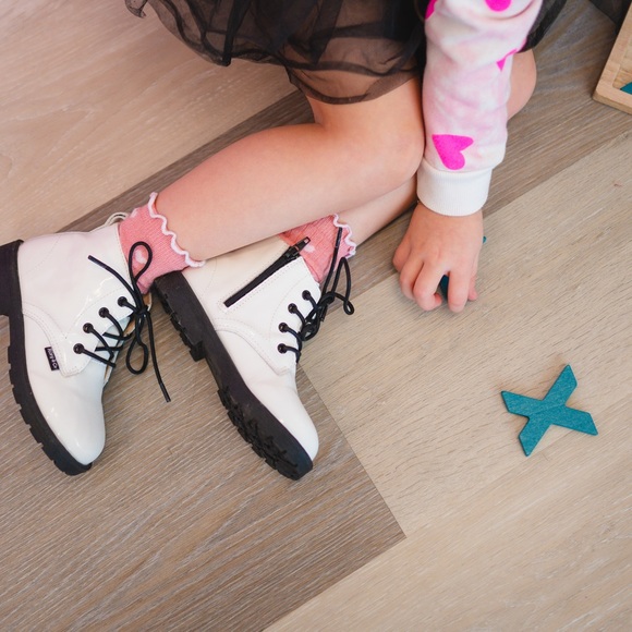 Combat Boots - White Patent - Riley & Co - Picture 11 of 12